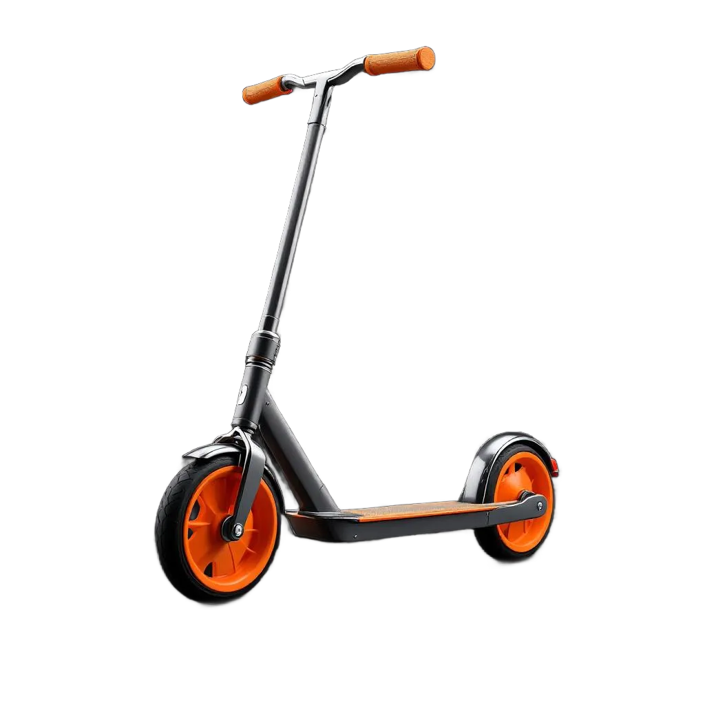 AI Human riding a scooter