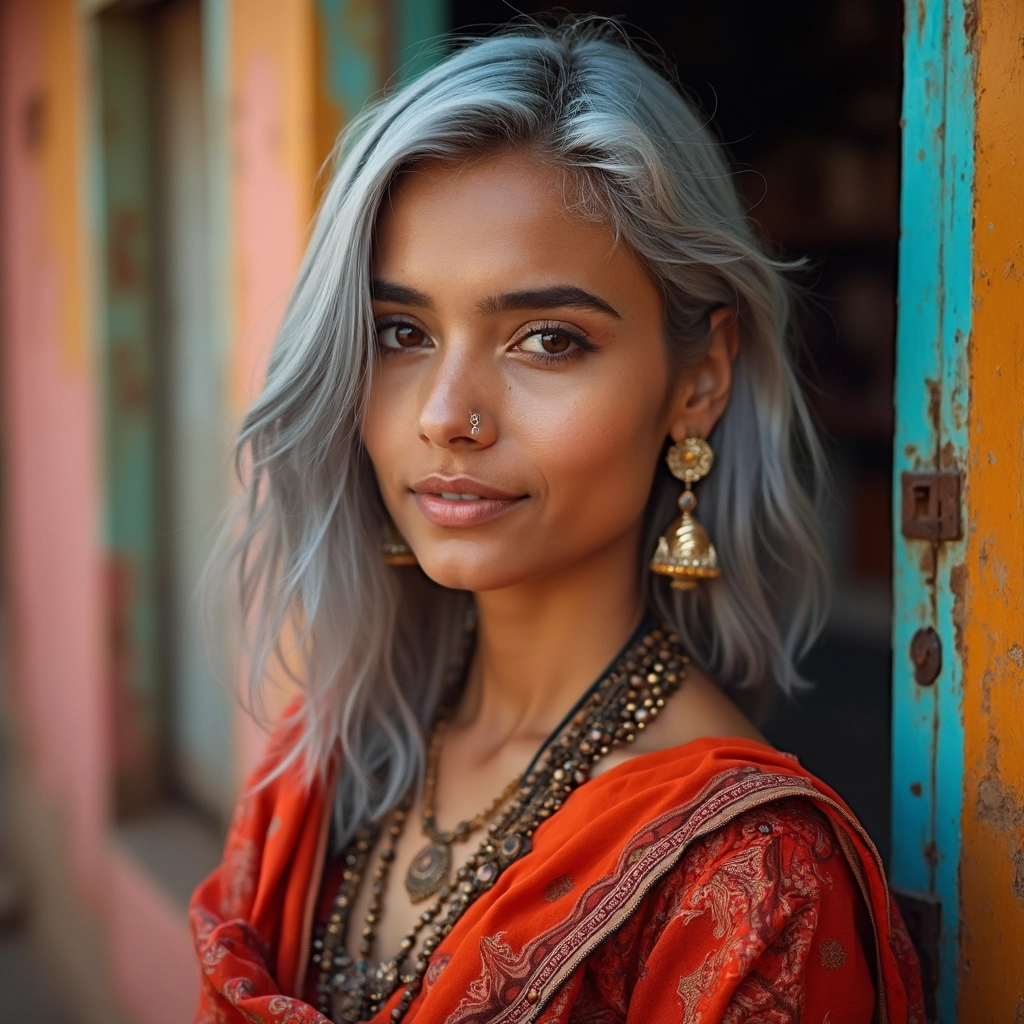 ultra high resolution white colour beautiful indian girl