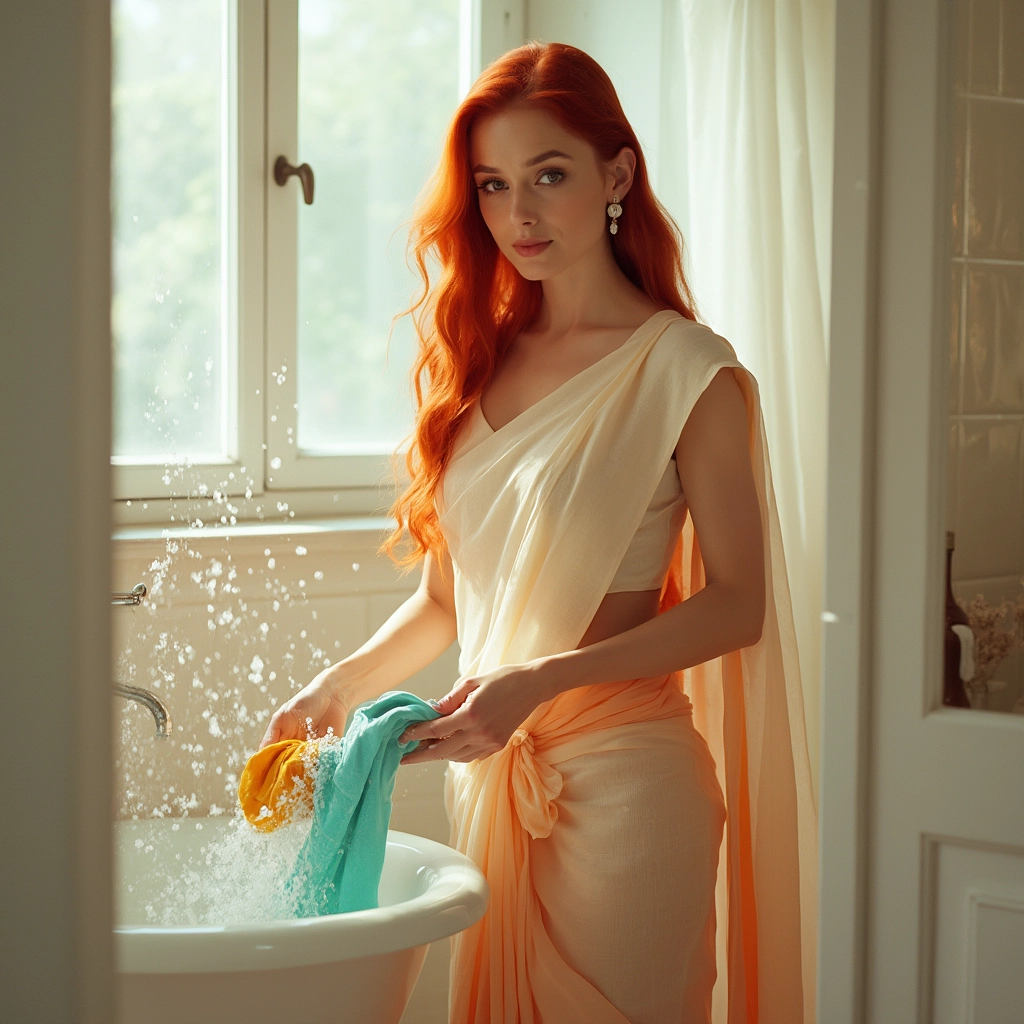 Soaking clothes by hand