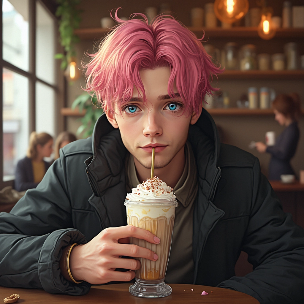 In a coffee shop