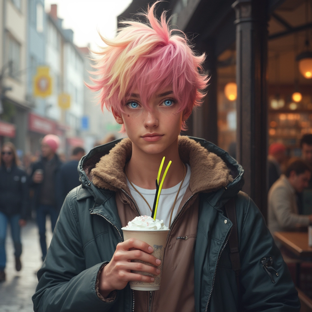 In a coffee shop