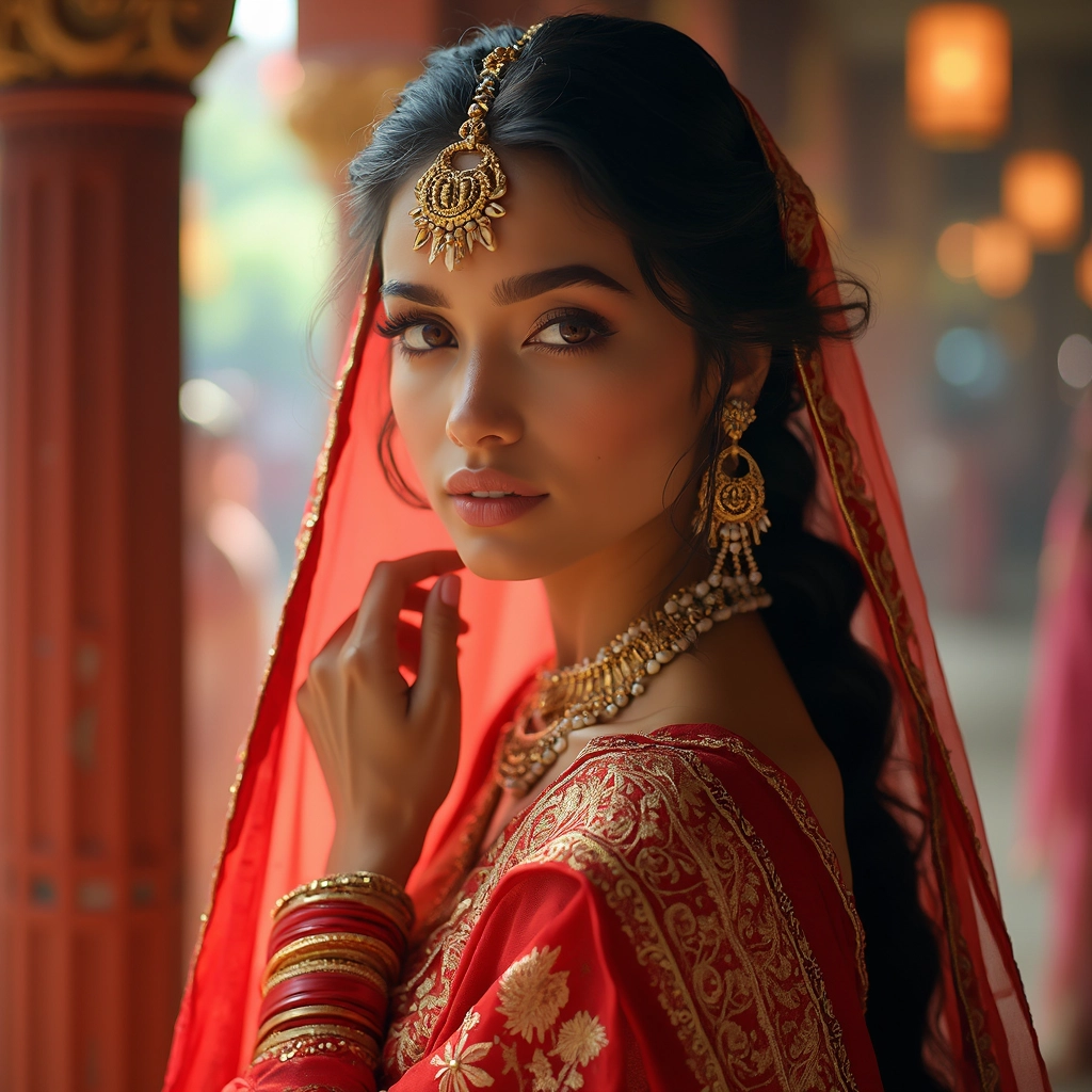 ultra high resolution white colour beautiful indian girl