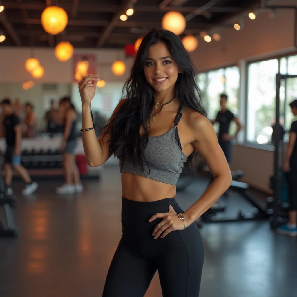 In a gym