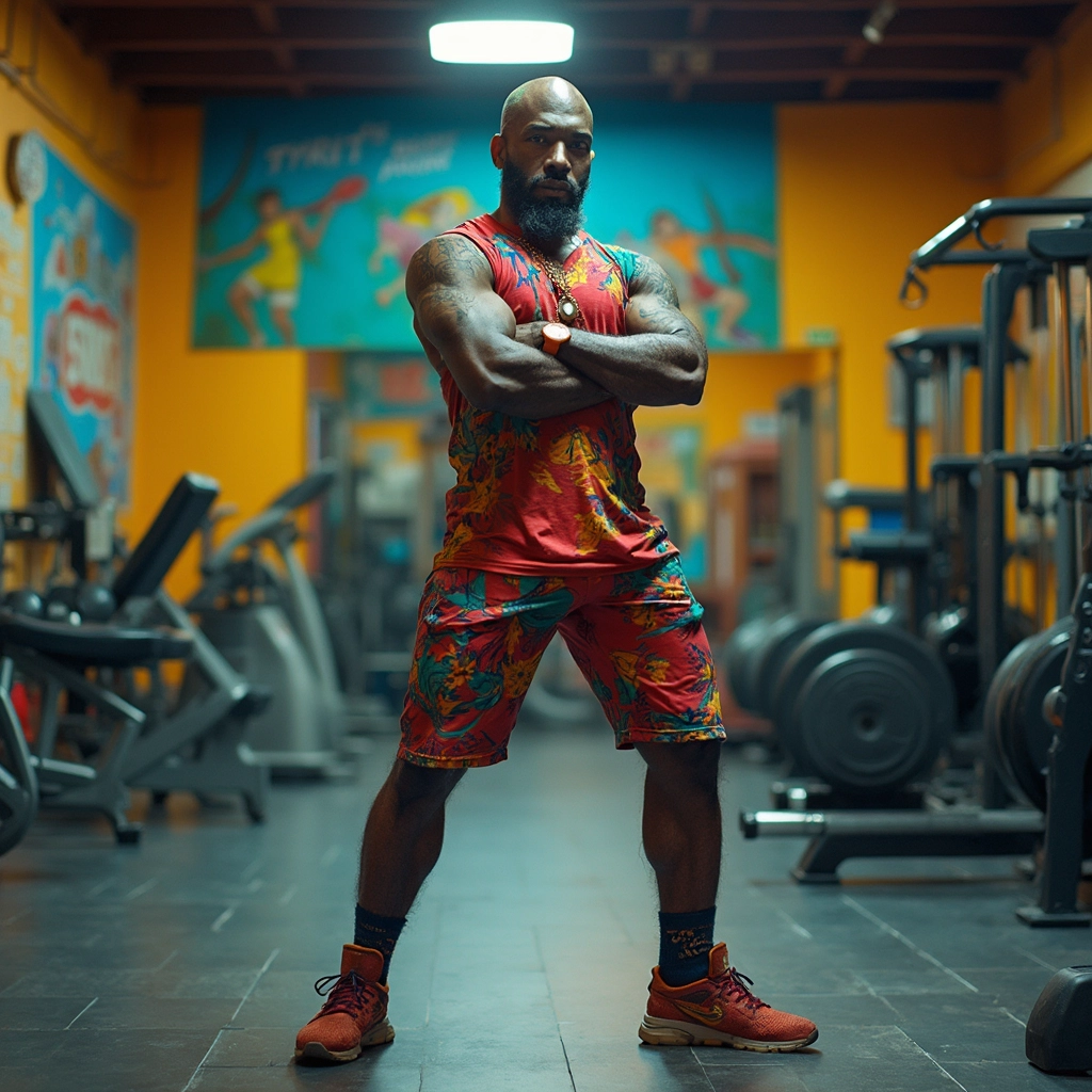 In a gym